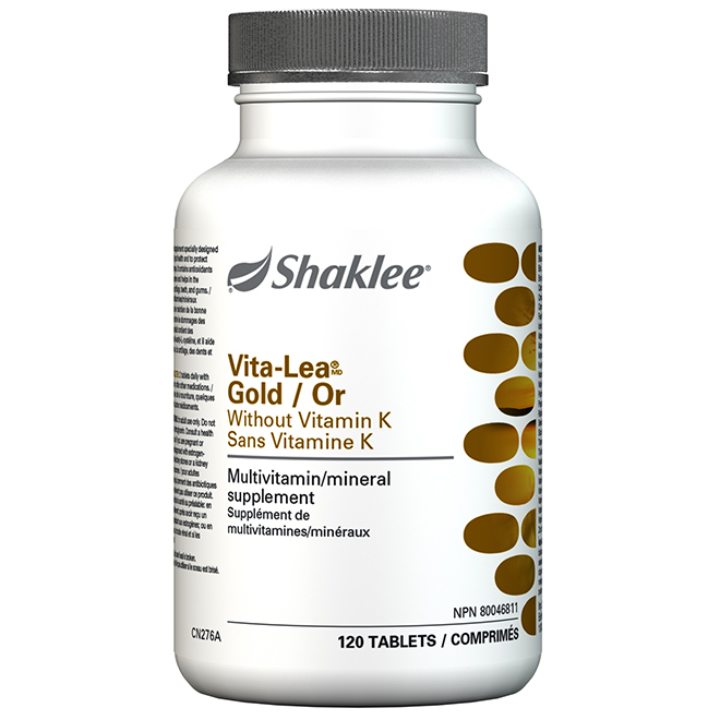 VITA-LEA GOLD WITHOUT K (120) | Gold Without Vitamin K | Type | Shaklee ...